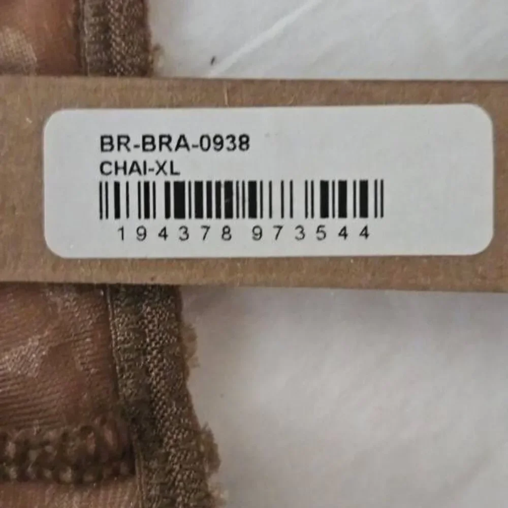 SKIMS FLOCKED‎ LOGO BRALETTE NWT